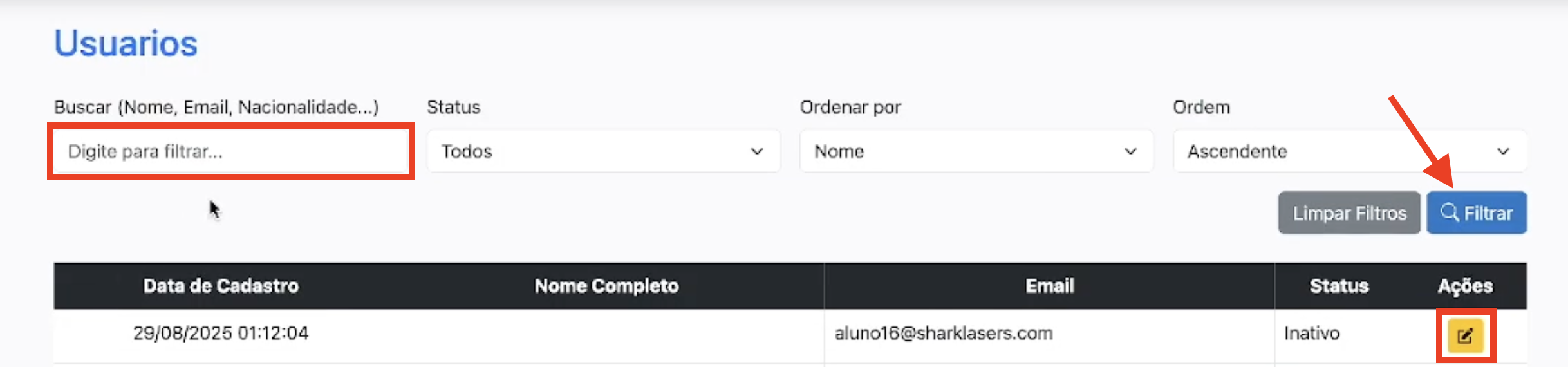 atualizacao dados cadastrais